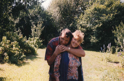 С женой Люсей на отдыхе в Эстонии